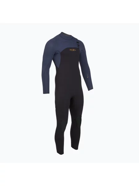 Costum de înot pentru bărbați Xcel Comp+ mm Full black/blue nights negru