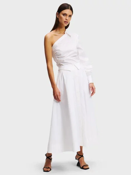 Спідниця Karl Lagerfeld з попліну біла