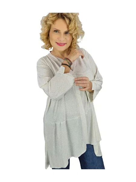 Elegantna srajca Pri bež