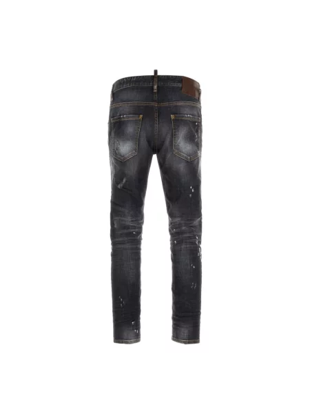 Jeansy Dsquared2 ze stretchu szare