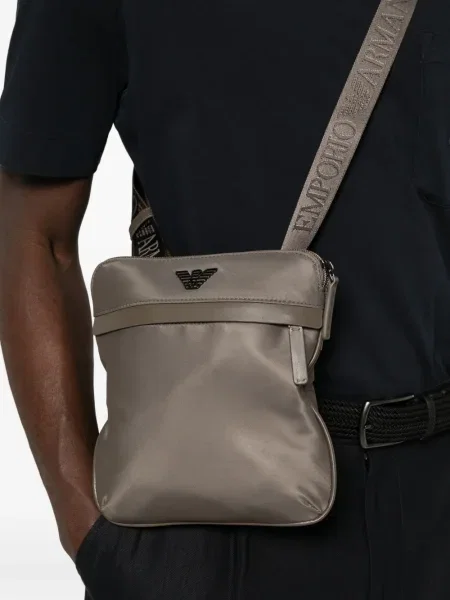 Geantă Emporio Armani maro