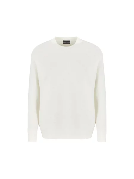 Sweter Emporio Armani wełniany biały
