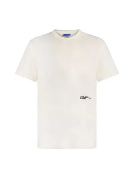Karl Lagerfeld Jeans Tricou Crem alb