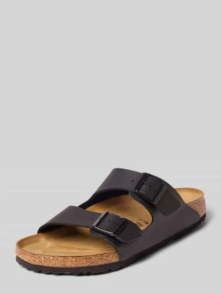 Kapcie z skóropodobny model ARIZONA' Birkenstock czarne