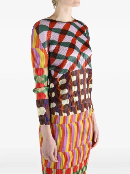 Top Pleats Please Issey Miyake cu imagine plisat violet