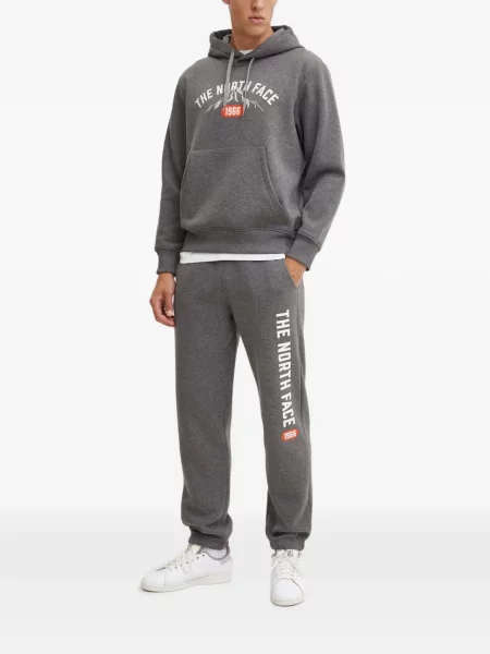 Pulover The North Face cu glugă gri