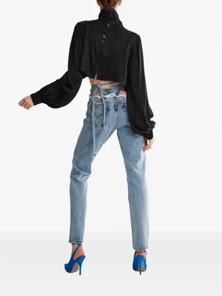 Decupat top Almaz negru