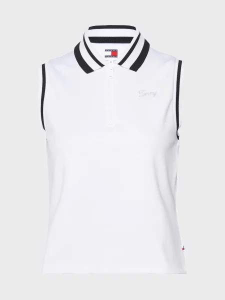 Поло Tommy Jeans белое