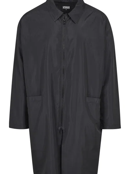 Urban Classics Palton de primăvară-toamnă negru