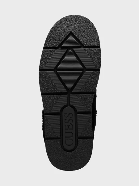 Замшевые сабо Guess с принтом черные