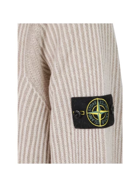 Sweter Stone Island z kamieniami beżowy