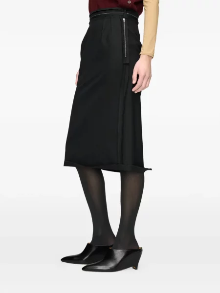 Fustă midi Maison Margiela alb