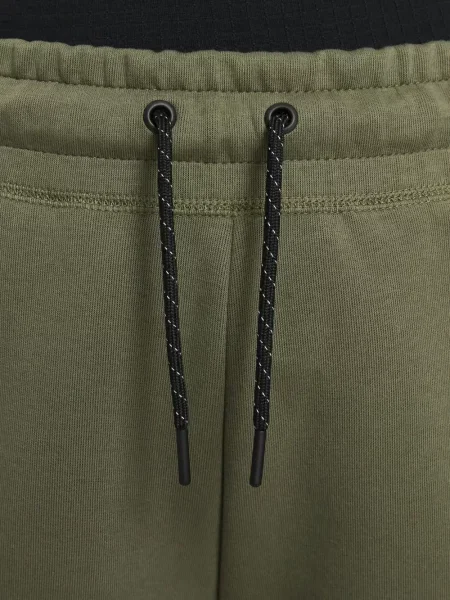 Pantaloni Nike din fleece alergare cu broderie negru