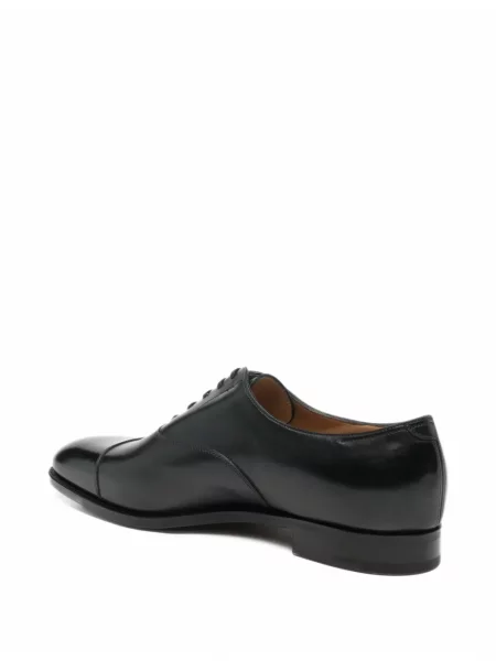Кожени ниски обувки John Lobb черно