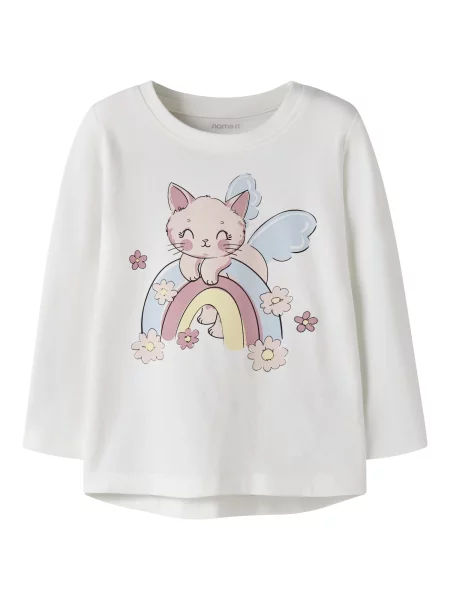 NAME IT Tricou NMFVIX albastru deschis / galben deschis / negru alb