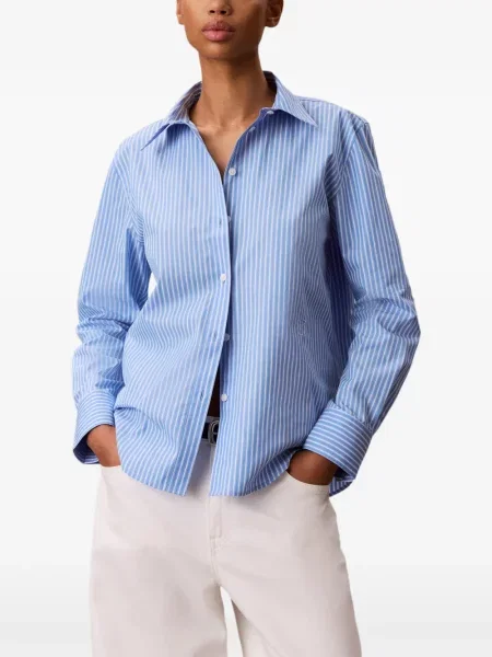 Cămașă Calvin Klein cu dungi albastru