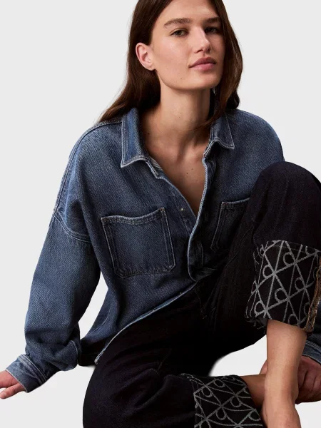 Укороченные джинсы Calvin Klein Jeans синие