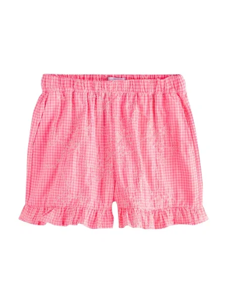 Next Nadrág Gingham málna fehér