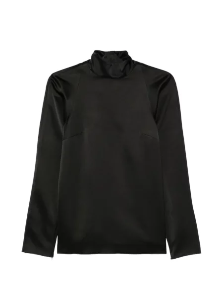 Top Darkpark din satin negru