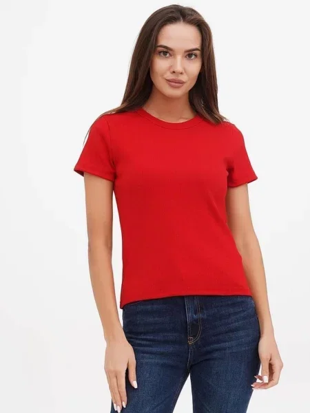 Футболка HiBrand бавовна/поліестер червоний