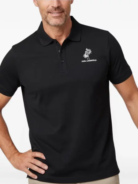 Tricou polo Karl Lagerfeld negru