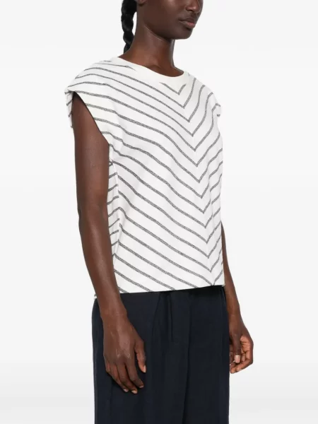 Tricou Maison123 cu dungi alb
