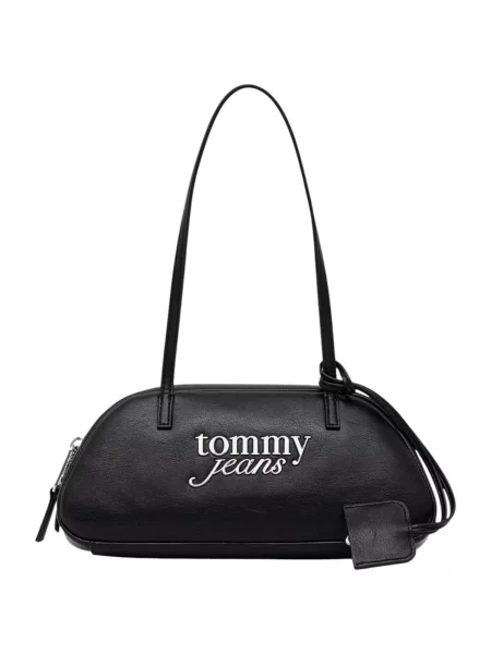 Tommy Jeans Geantă de umăr / argintiu negru