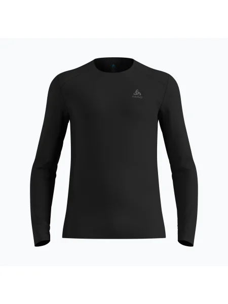 Longsleeve termoaktywny ODLO Fundamentals Active Warm Bl Top Crew Neck black czarna