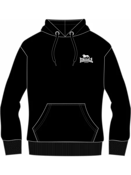 Hoodie Lonsdale s kapuco črna