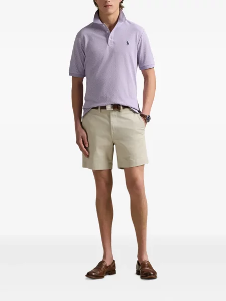 Slip de baie Polo Ralph Lauren alergare cu cordon cu imagine alb
