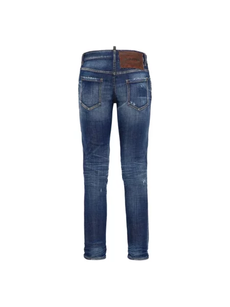 Skinny jeansy skinny Dsquared2 niebieskie