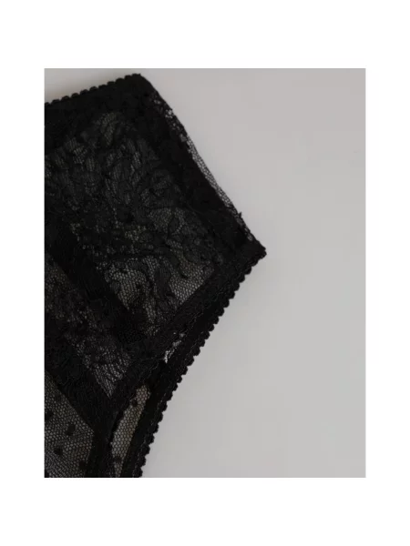Slipy Dolce And Gabbana z wysoką talią czarne
