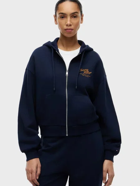 Махровое худи Tommy Hilfiger синее