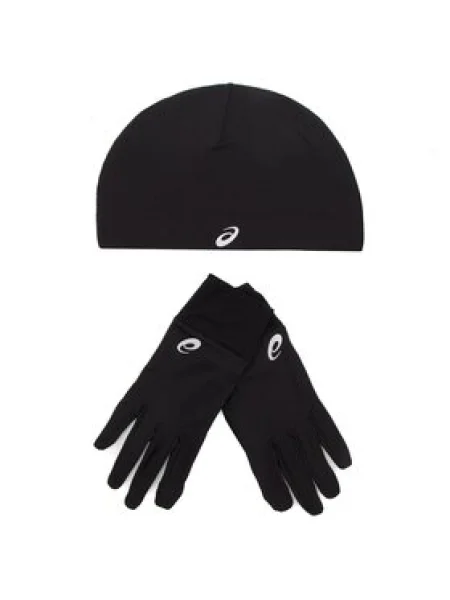 ASICS Running Pack čiapka + rukavice performance čierna