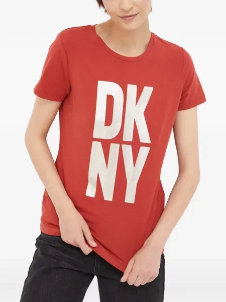 Tricou Dkny cu imagine roșu
