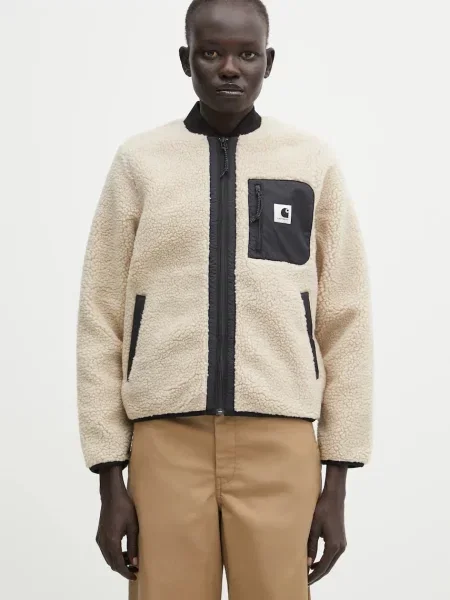 Carhartt WIP hanorac fleece W Janet Liner uni bej