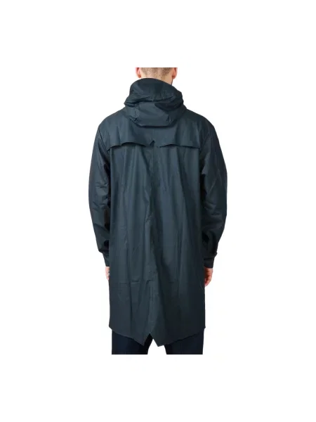 Kurtka Rains Long Jacket navy niebieska