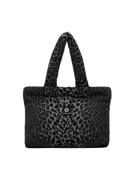 Newland torebka FLUFFY BAG szary czarna