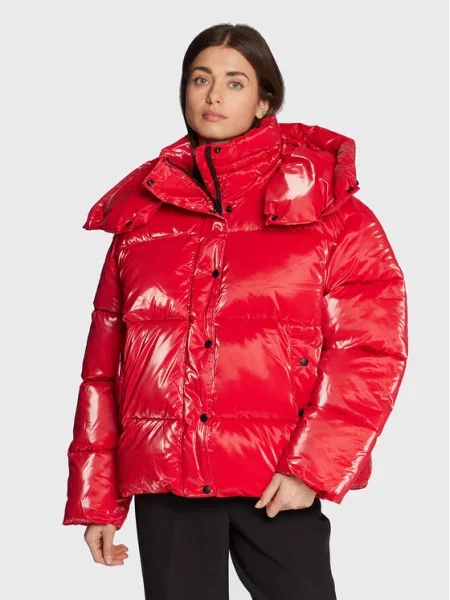 Calvin Klein Jeans Geacă de iarnă Oversize roșu