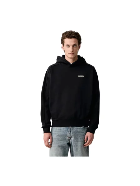 Bluza z kapturem Napapijri z kapturem czarna