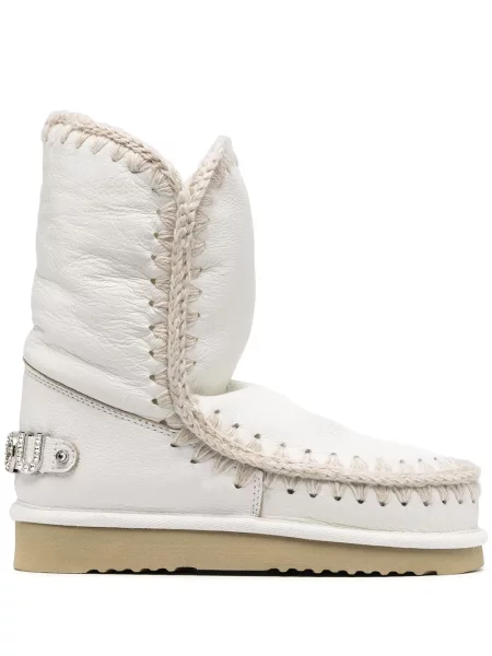 Botine Mou alb