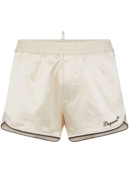 Pantaloni scurți Dsquared2 cu broderie din satin