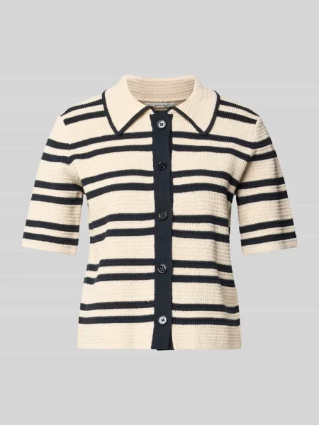 Dzianinowy sweter Opus z kapturem beżowy