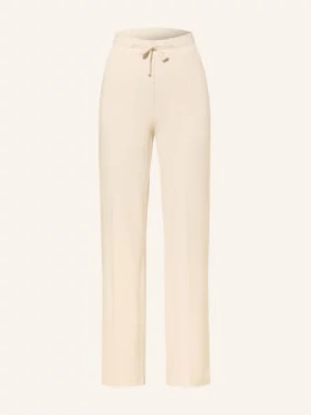 Opus Pants Kalhoty S Manžetami Macie krémová