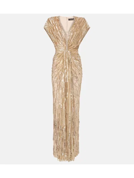 Haljina Jenny Packham od tila zlatna