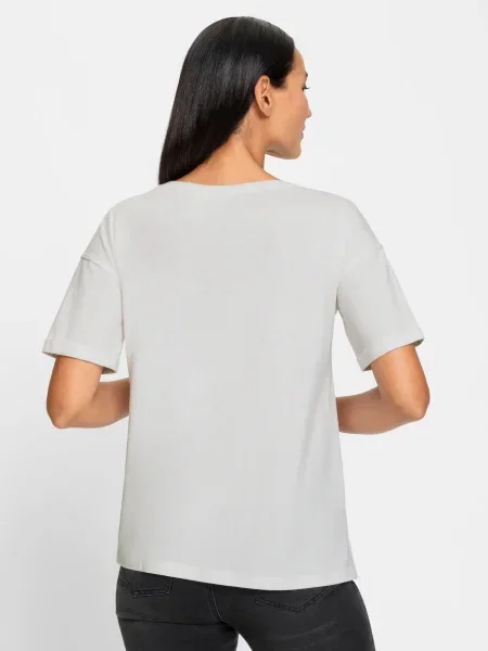 Heine Tricou negru alb