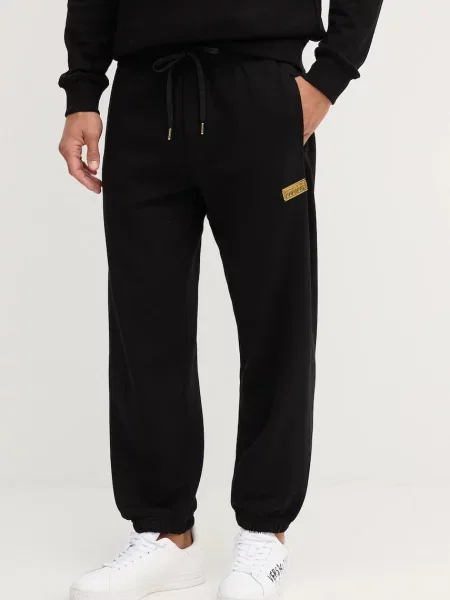 Versace Jeans Couture pantaloni de trening din uni negru