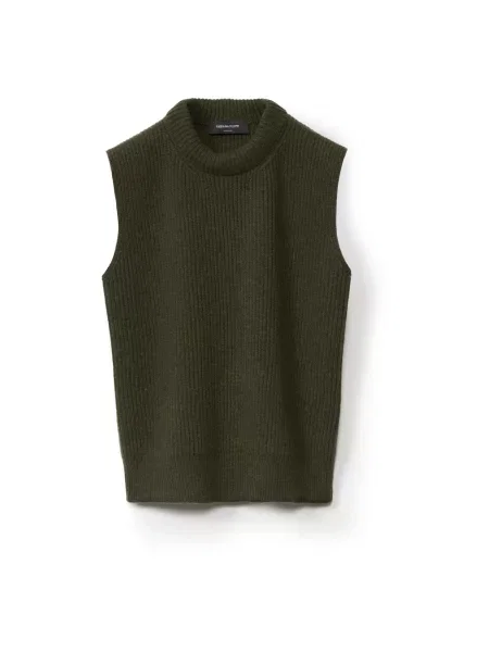 Dzianinowy sweter Fabiana Filippi zielony