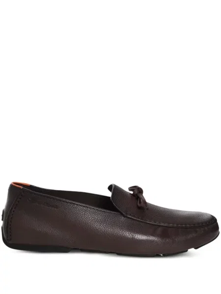 Pantofi loafer Santoni roșu
