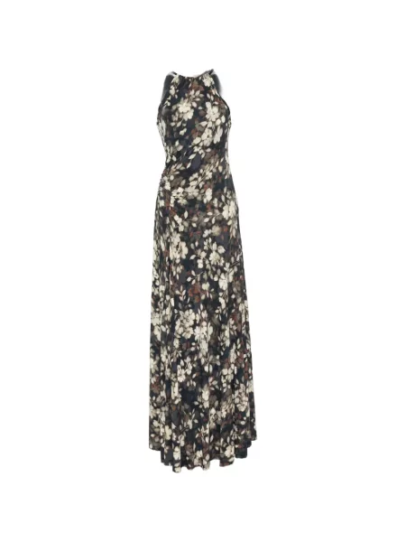 Rochie maxi Simkhai cu model floral cu imagine negru